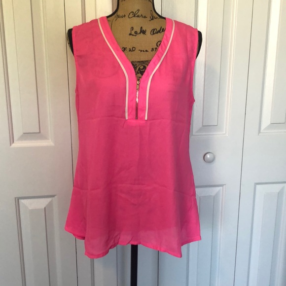 NWOT RolyPoly Pink Sleeveless Lightweight Top - Picture 1 of 8